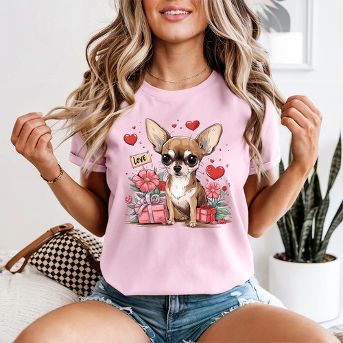 Chihuahua puppy love hearts - puppy,