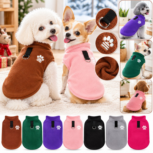 Dog fleece sweater winter warm - dog,