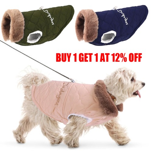 Pet dog warm coat fleece - coat,
