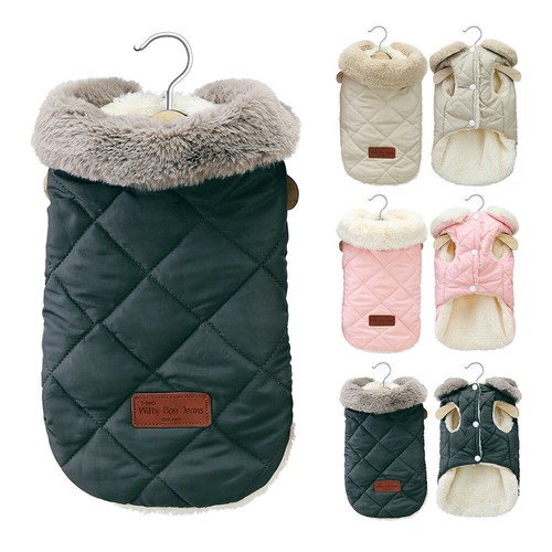 Warm fleece small dog winter - fleece,