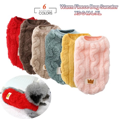 Fleece dog cat coat - dog, chihuahua