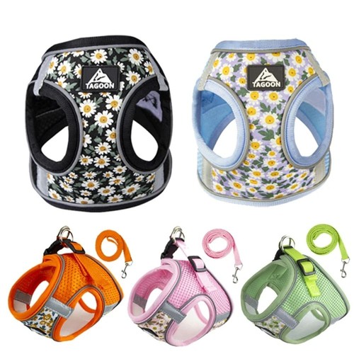 Floral pet harness anti escape - pet,
