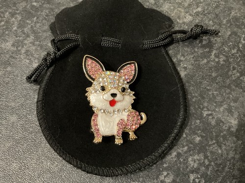 Pink chihuahua dog - chihuahua, brooch
