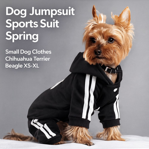 Small dog jumpsuit sports - sports, suit