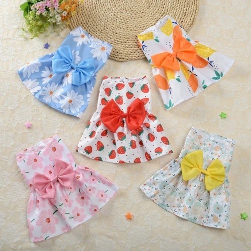 Floral printed puppy princess - printed,