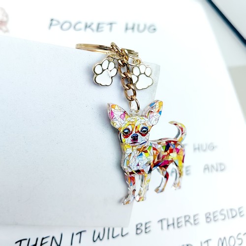 Chihuahua puppy keyring - chihuahua,