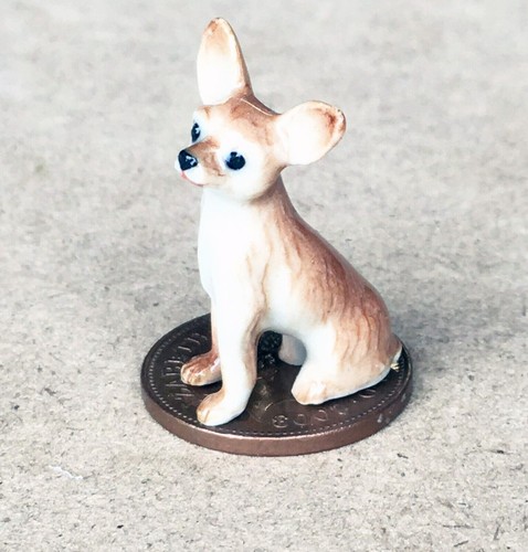 Dolls house chihuahua ceramic - dolls,